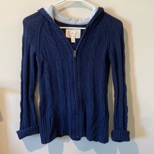 Full Zip Knit Sweater